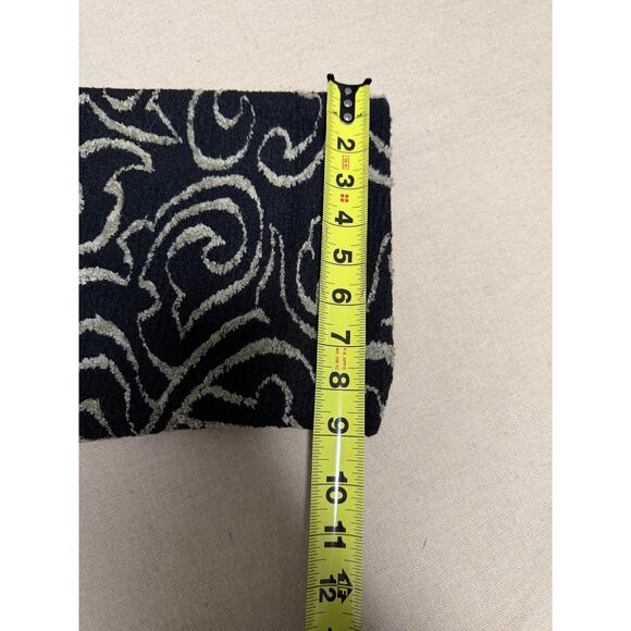 Caroline Rose Jacket Womens Large Black Beige Abstract Button Front Made USA - Picture 11 of 16